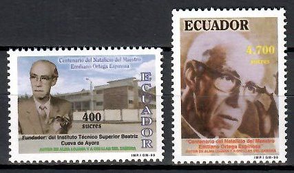 Znaczek Ekwador 1998 Mi 2397-2398 Czyste **