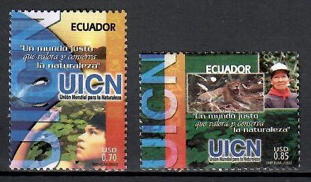 Znaczek Ekwador 2002 Mi 2618-2619 Czyste **