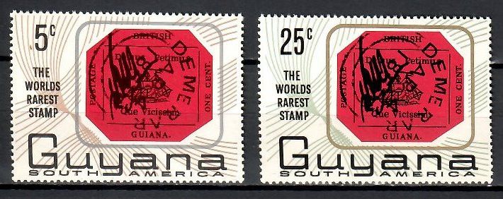 Znaczek Gujana 1967 Mi 267-268 Czyste **