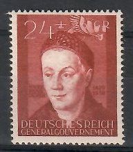 Znaczek Generalne Gubernatorstwo / GG 1942 Mi 97 Fi 97 Czyste **