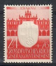 Znaczek Generalne Gubernatorstwo / GG 1943 Mi 106 Fi 106 Czyste **