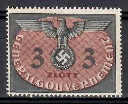 Znaczek Generalne Gubernatorstwo / GG 1940 Mi die 14 Fi die 14 Czyste **
