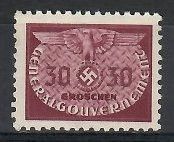 Znaczek Generalne Gubernatorstwo / GG 1940 Mi die 22 Fi die 22 Czyste **