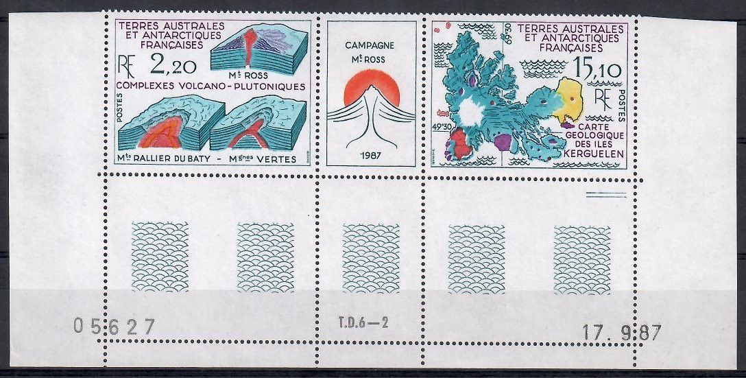 Znaczek TAAF 1988 Mi 242-243 Czyste **