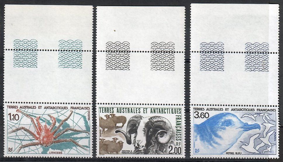 Znaczek TAAF 1989 Mi 247-249 Czyste **