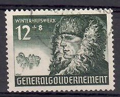 Znaczek Generalne Gubernatorstwo / GG 1940 Mi 59 Fi 59 Stemplowane