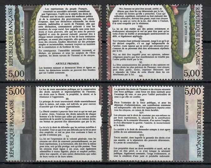Znaczek Francja 1989 Mi 2728-2731 Czyste **