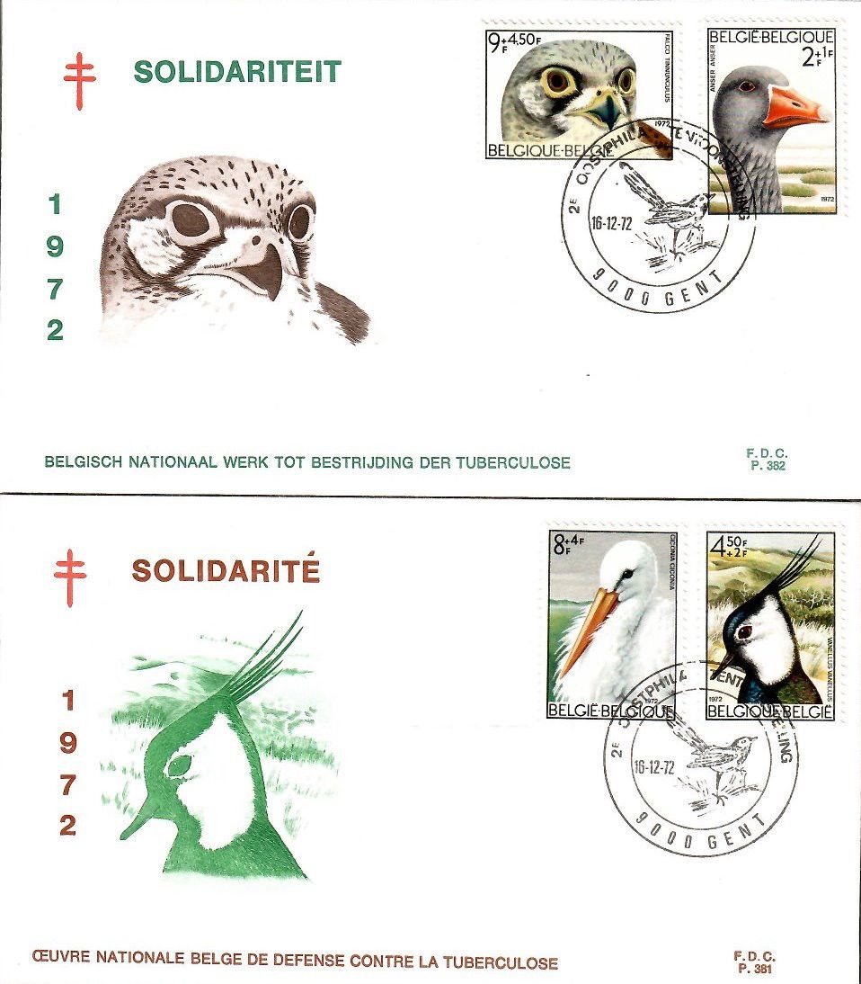Znaczek Belgia 1972 Mi 1706-1709 FDC