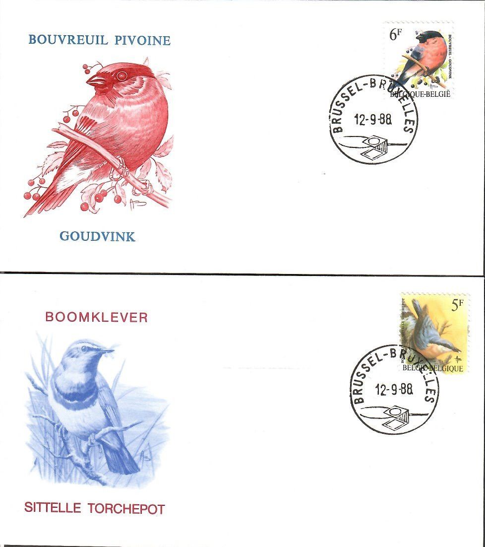 Znaczek Belgia 1988 Mi 2346-2347 FDC