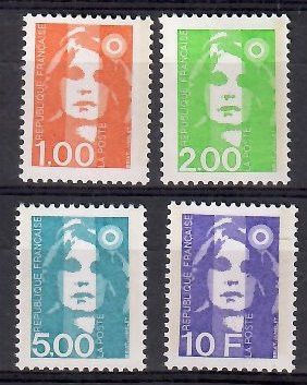 Znaczek Francja 1990 Mi 2775-2778 Czyste **