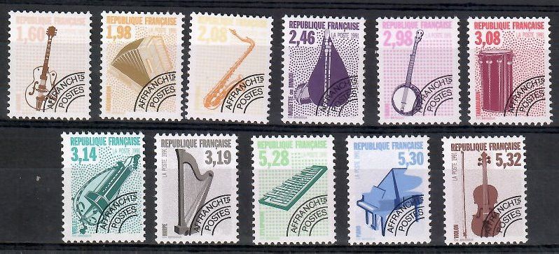 Znaczek Francja 1992 Mi 2871-2881A Czyste **