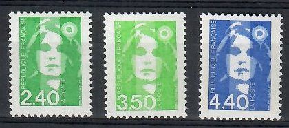 Znaczek Francja 1993 Mi 2965-2967 Czyste **