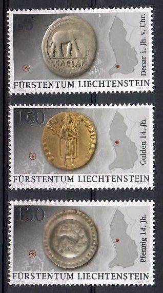 Znaczek Liechtenstein 2014 Mi 1712-1714 Czyste **
