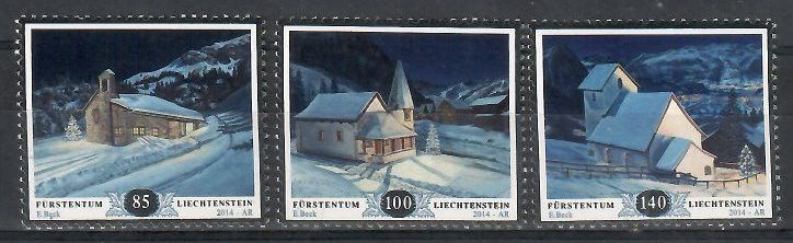 Znaczek Liechtenstein 2014 Mi 1737-1739 Czyste **