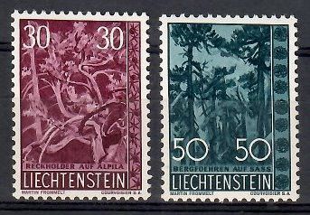 Znaczek Liechtenstein 1960 Mi 400-401 Czyste **