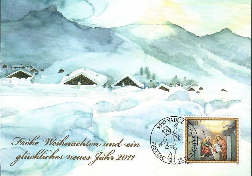 Znaczek Liechtenstein 2010 Mi 1579 Karta Max