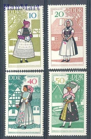 Znaczek NRD / DDR 1968 Mi 1353-1356 Czyste **
