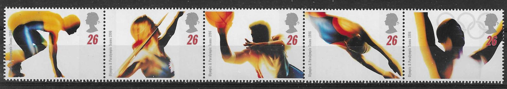Znaczek Wielka Brytania 1996 Mi 1642-1646 Czyste **
