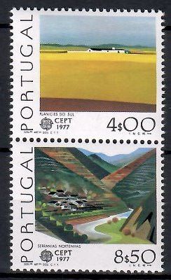 Znaczek Portugalia 1977 Mi 1360-1361x Czyste **