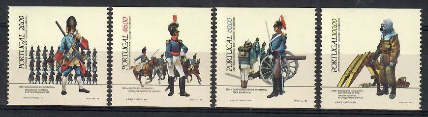 Znaczek Portugalia 1985 Mi 1645-1648C Czyste **