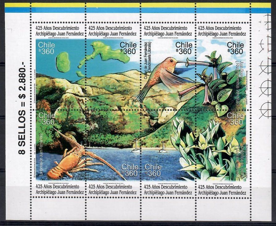 Znaczek Chile 2000 Mi ark 1923-1930 Czyste **