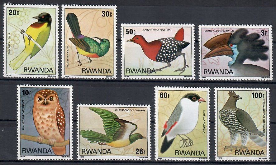 Znaczek Rwanda 1980 Mi 1019-1026 Czyste **