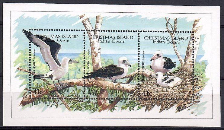 Znaczek Wyspy Bożego Narodzenia 1990 Mi bl 5 Czyste **