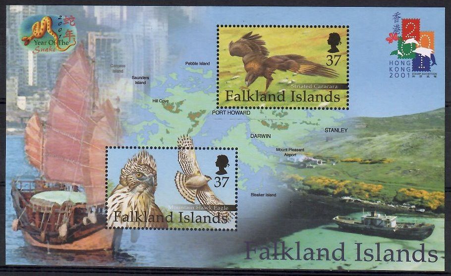 Znaczek Falklandy 2001 Mi bl 26 Czyste **