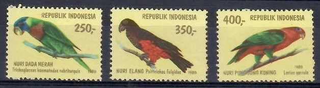 Znaczek Indonezja 1980 Mi 991-993 Czyste **