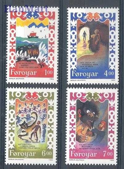 Znaczek Wyspy Owcze 1994 Mi 266-269 Czyste **