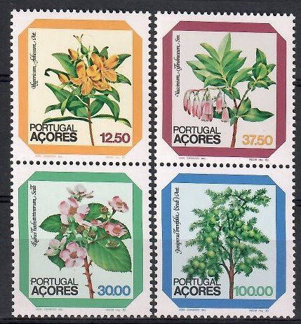 Znaczek Azory 1983 Mi 358-361 Czyste **