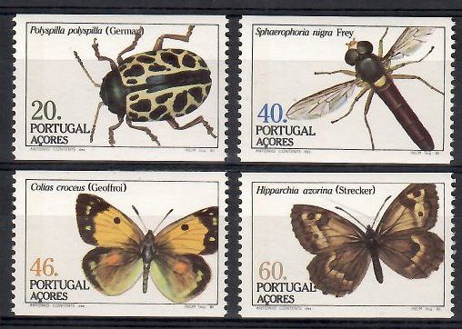 Znaczek Azory 1985 Mi 369-372C Czyste **