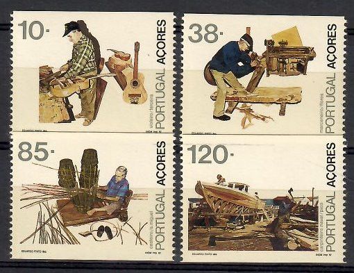 Znaczek Azory 1992 Mi 426-429C Czyste **
