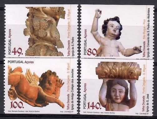 Znaczek Azory 1997 Mi 462-465C Czyste **