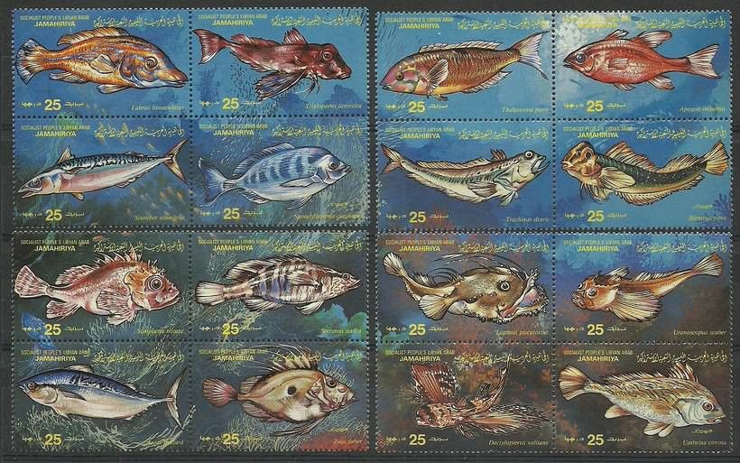 Znaczek Libia 1983 Mi 1138-1153 Czyste **
