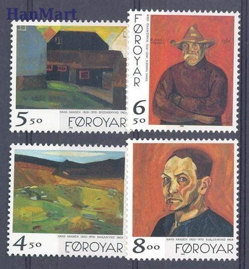 Znaczek Wyspy Owcze 1998 Mi 341-344 Czyste **