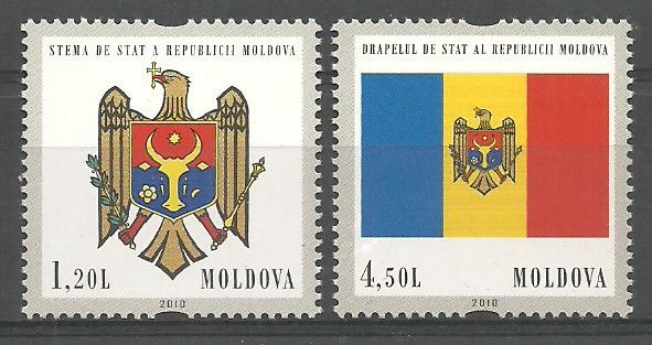 Znaczek Mołdawia 2010 Mi 717-718 Czyste **