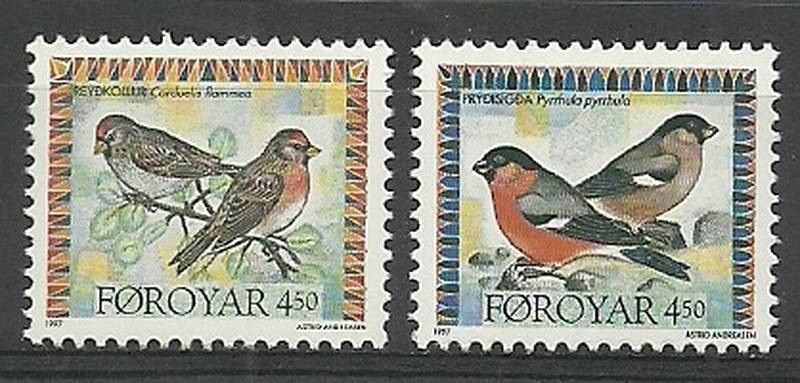 Znaczek Wyspy Owcze 1997 Mi 315-316 Czyste **