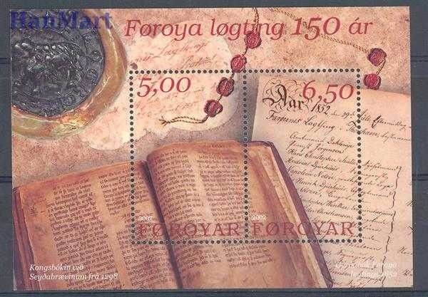 Znaczek Wyspy Owcze 2002 Mi bl 13 Czyste **
