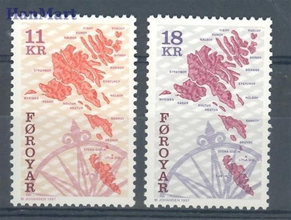 Znaczek Wyspy Owcze 1997 Mi 320-321 Czyste **