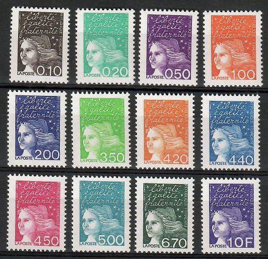 Znaczek Francja 1997 Mi 3233-3244xII Czyste **