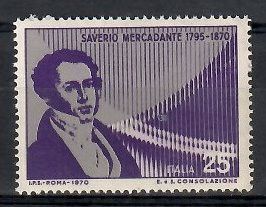 Znaczek Włochy 1970 Mi 1330 Czyste **