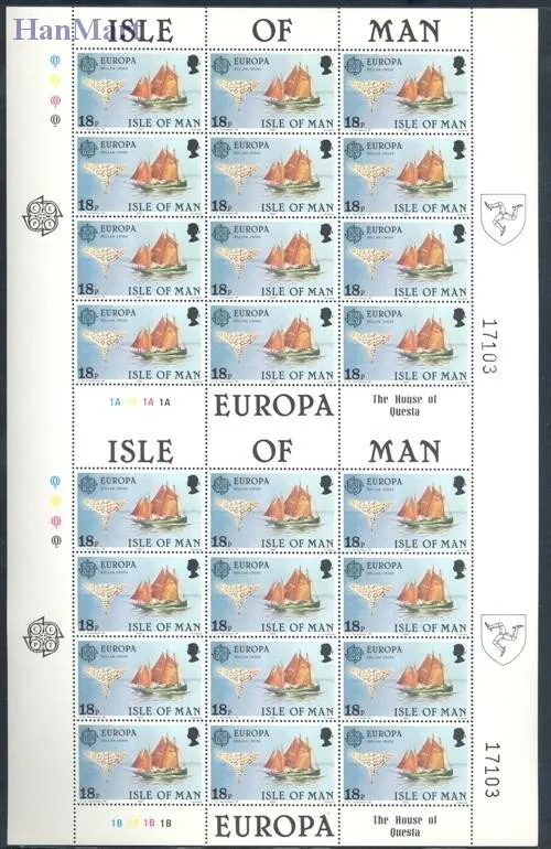 Znaczek Wyspa Man 1981 Mi ark 187-188 Czyste **