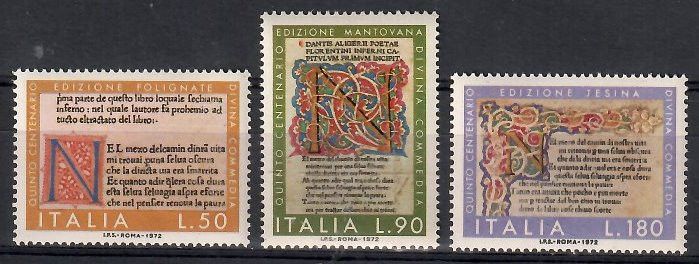 Znaczek Włochy 1972 Mi 1377-1379 Czyste **