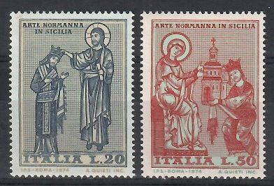 Znaczek Włochy 1974 Mi 1435-1436 Czyste **