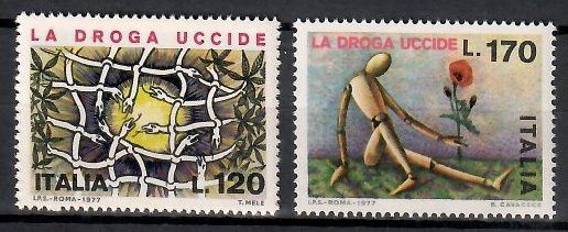 Znaczek Włochy 1977 Mi 1560-1561 Czyste **