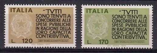 Znaczek Włochy 1977 Mi 1565-1566 Czyste **