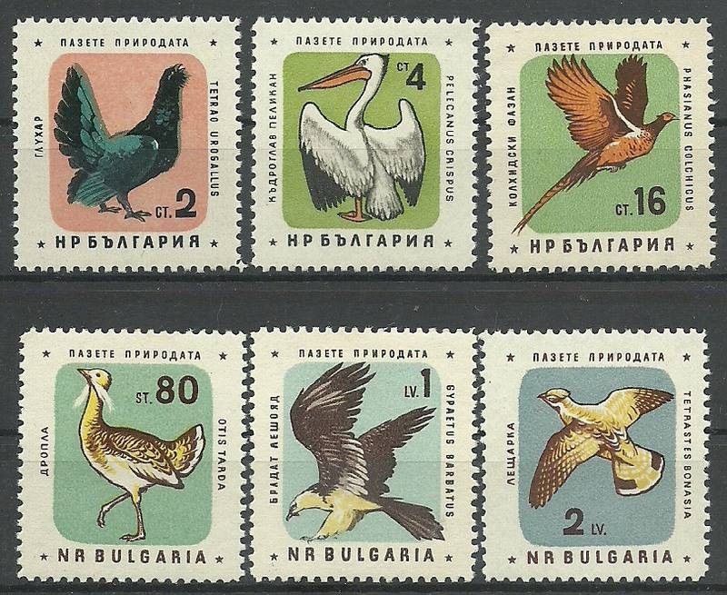 Znaczek Bułgaria 1961 Mi 1217-1222 Czyste **