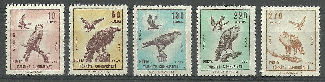 Znaczek Turcja 1967 Mi 2070-2074 Czyste **