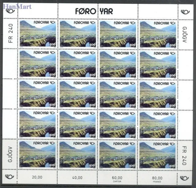 Znaczek Wyspy Owcze 1993 Mi ark 246-247 Czyste **